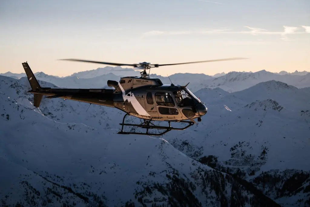 Scenic flights from the altiport, Courchevel