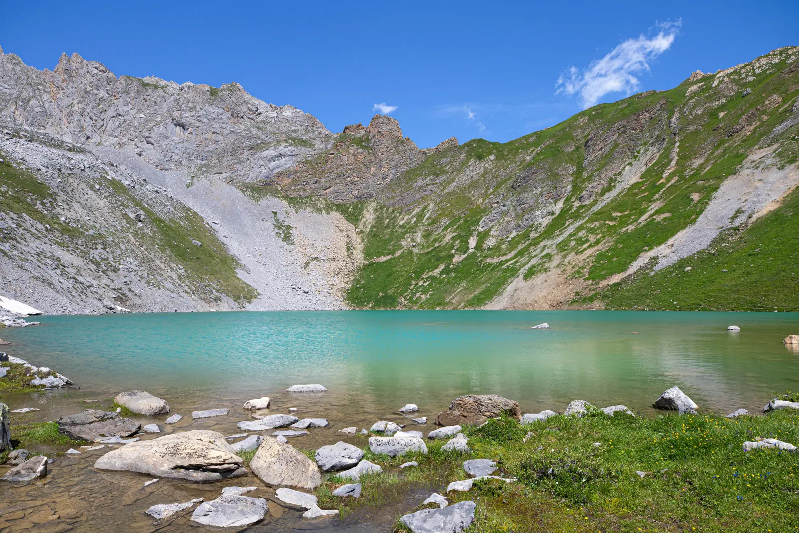 Lac Merlet above Courchevel in summer