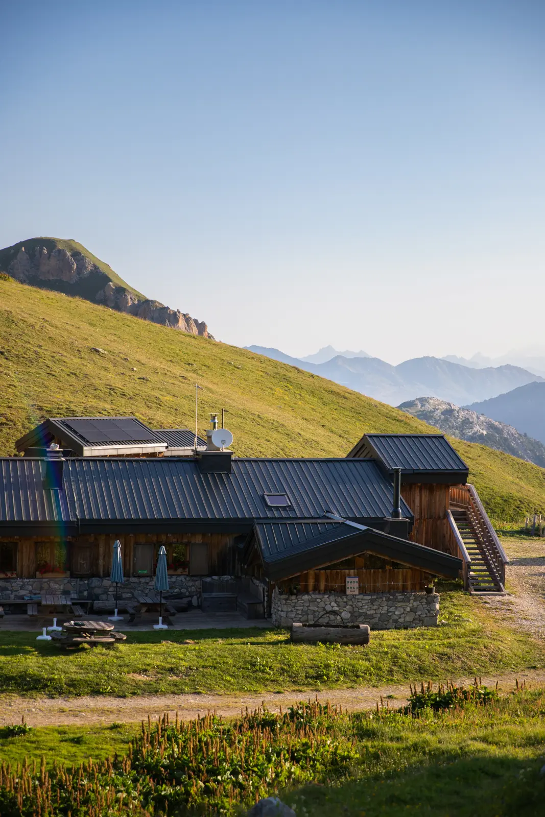 A night in a mountain refuge, Courchevel