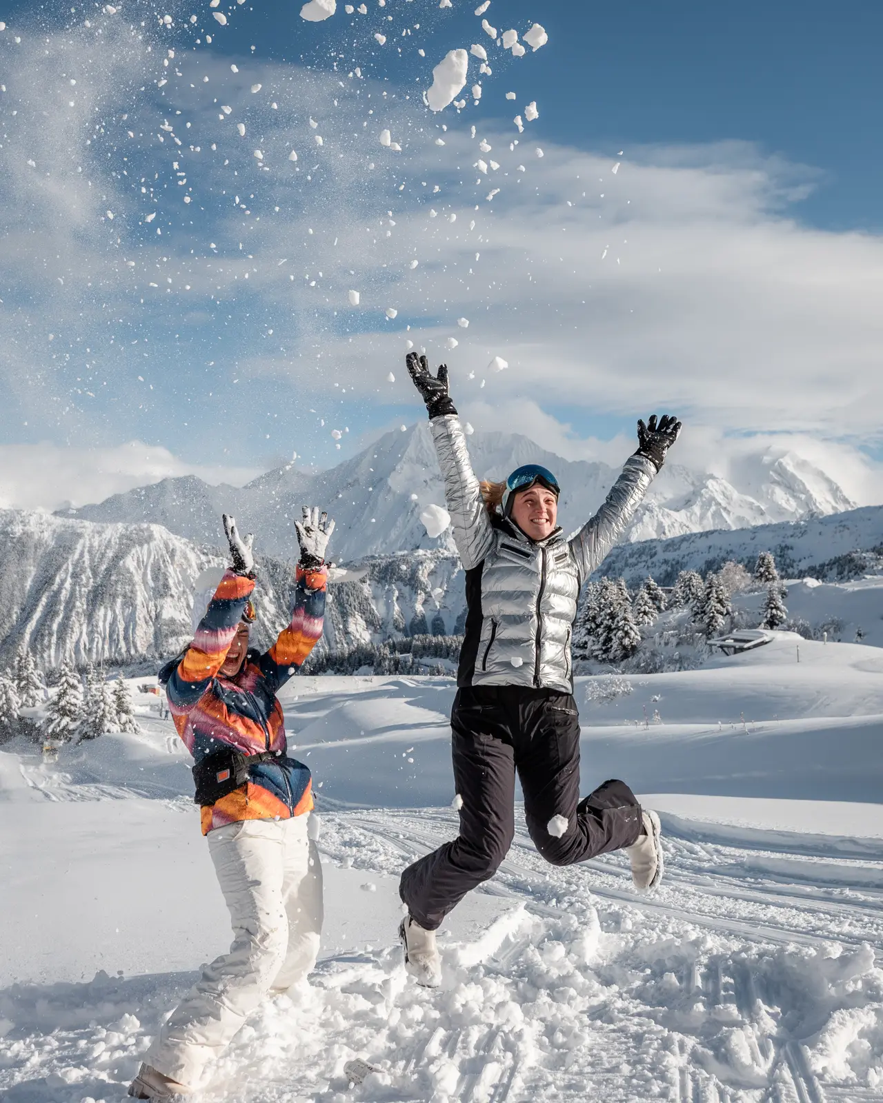 Fun in the snow in Courchevel