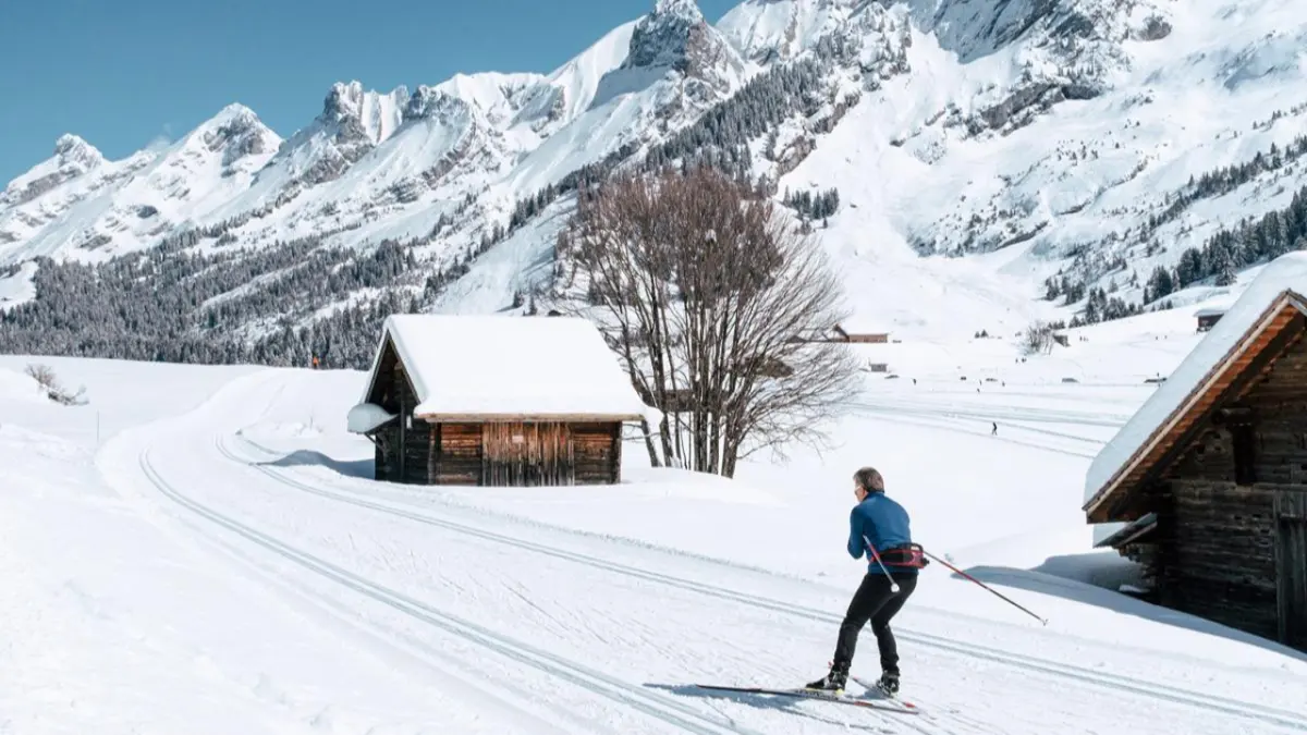 Cross-country skiing at Les Confins, La Clusaz