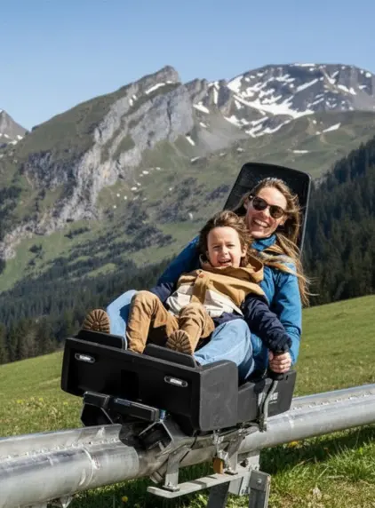 The mountain coaster, La Clusaz
