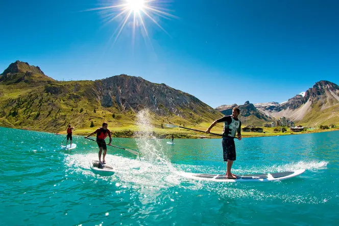 The lake, Tignes