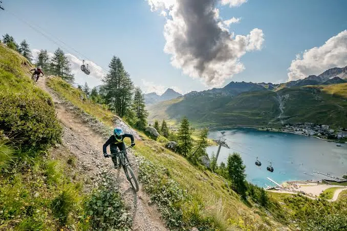 Mountain biking, Tignes